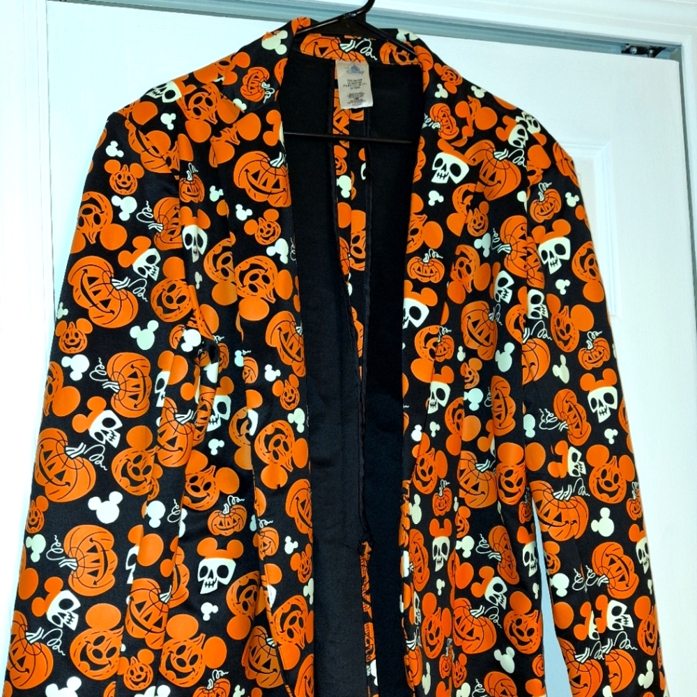 Disney Glow In The Dark Halloween Pumpkin and Skull Blazer
